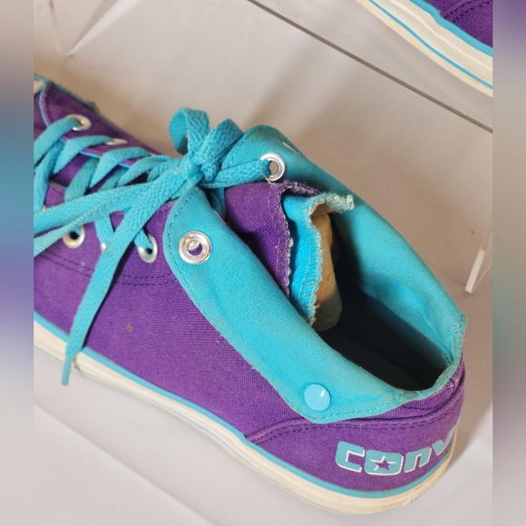 Converse All Star Snap Low Top Size 9.5 Teal and Purple (men's size 7.5) - Picture 5 of 14